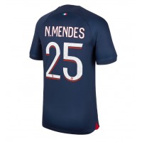 Pánský Fotbalový dres Paris Saint-Germain Nuno Mendes #25 2023-24 Domácí Krátký Rukáv